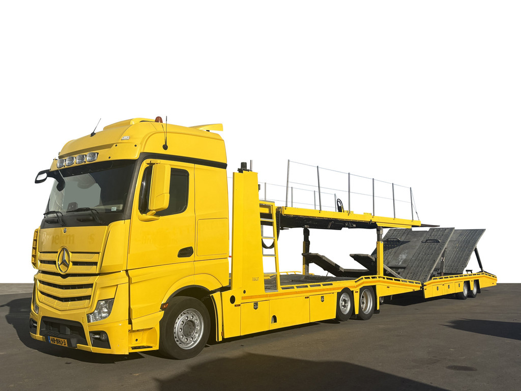 Mercedes-Benz  Actros 2445 Tijhof TA12000 7 Car Winch Autotransporter