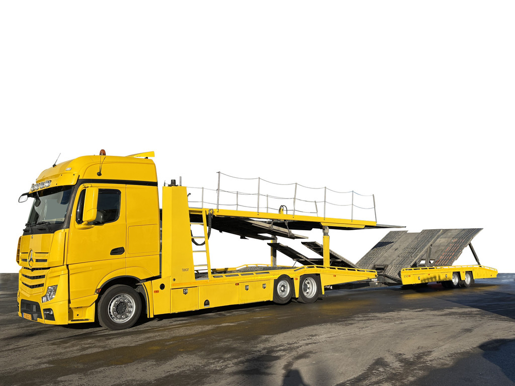 Mercedes-Benz  Actros 2445 Tijhof TA12000 7 Car Winch Autotransporter